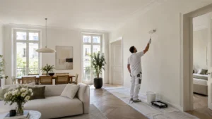 Peinture des murs et plafonds d’un appartement — tesr