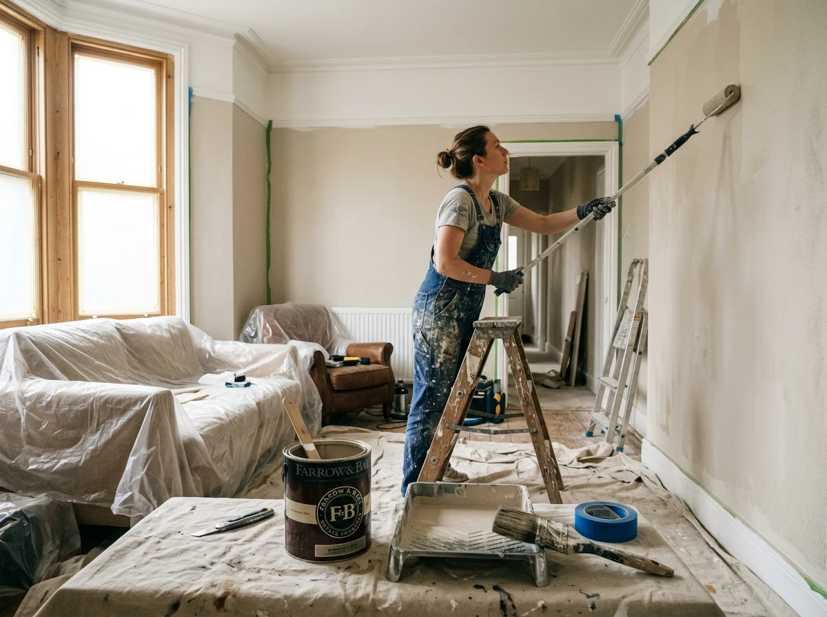 Peintre Senlis peinture chambre en cours