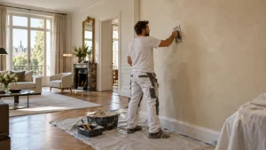 Application d’un enduit décoratif — Chantilly