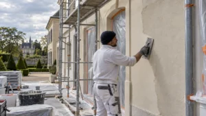 Rénovation avec enduit de façade — Chantilly