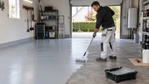 Peinture de sol dans un espace technique — Beauvais
